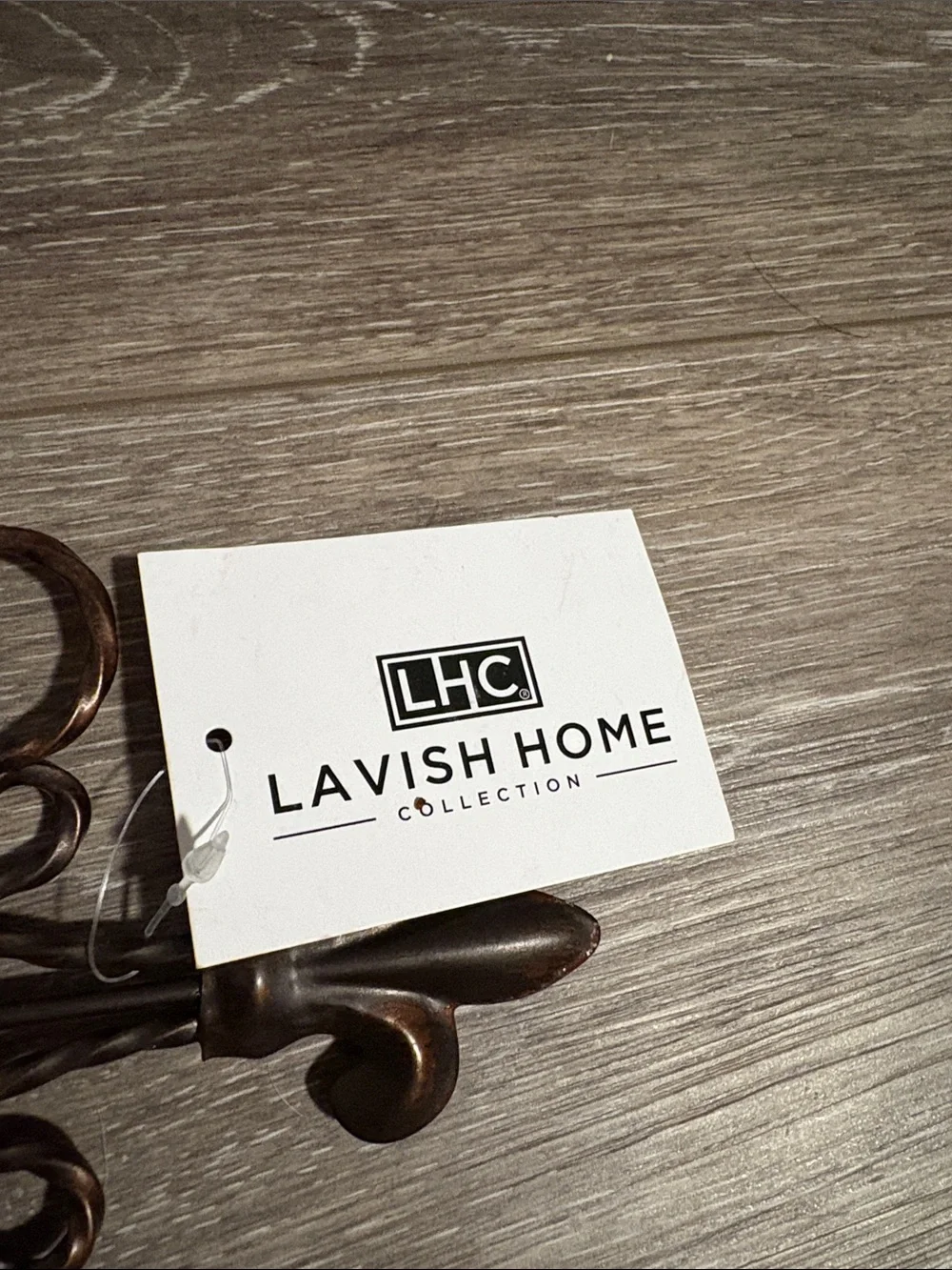 Set of Two Lavish Home Decorative Wall Mounts - Dark Bronze NIB